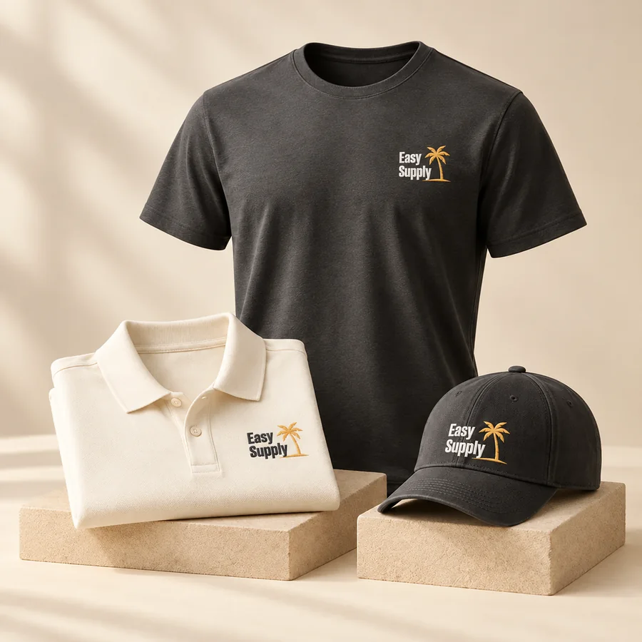 Apparel & headwear concept rendering