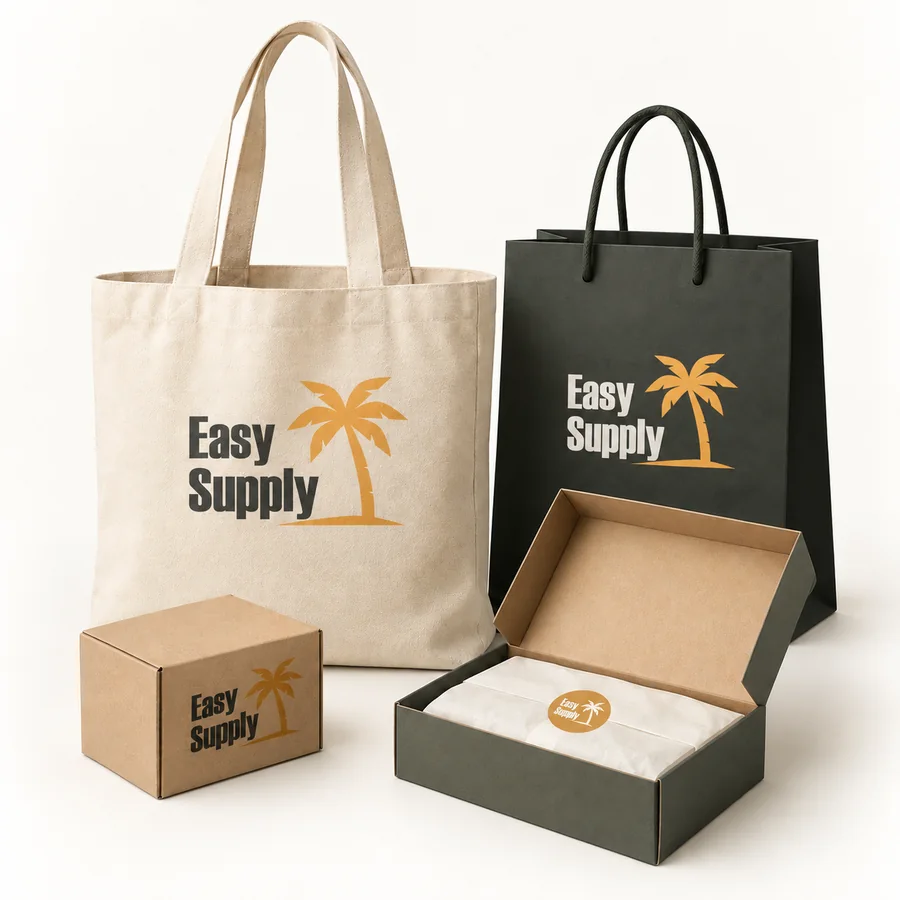 Bags & packaging concept rendering