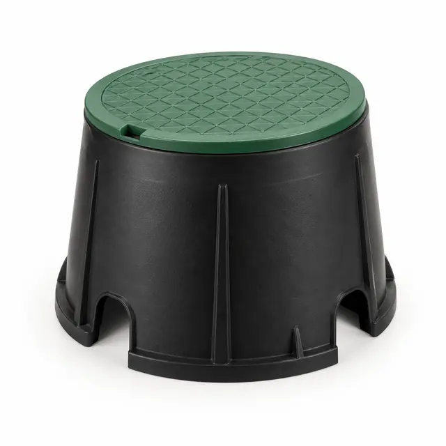 Round valve box and lid product rendering